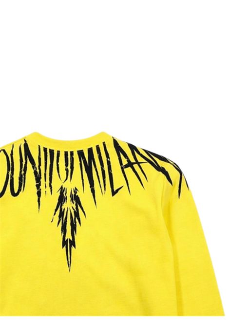 Yellow cotton sweatshirt for children MARCELO BURLON | BSW024GIALLO